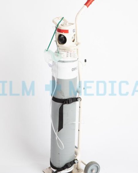 Oxygen Bottle and Trolley 